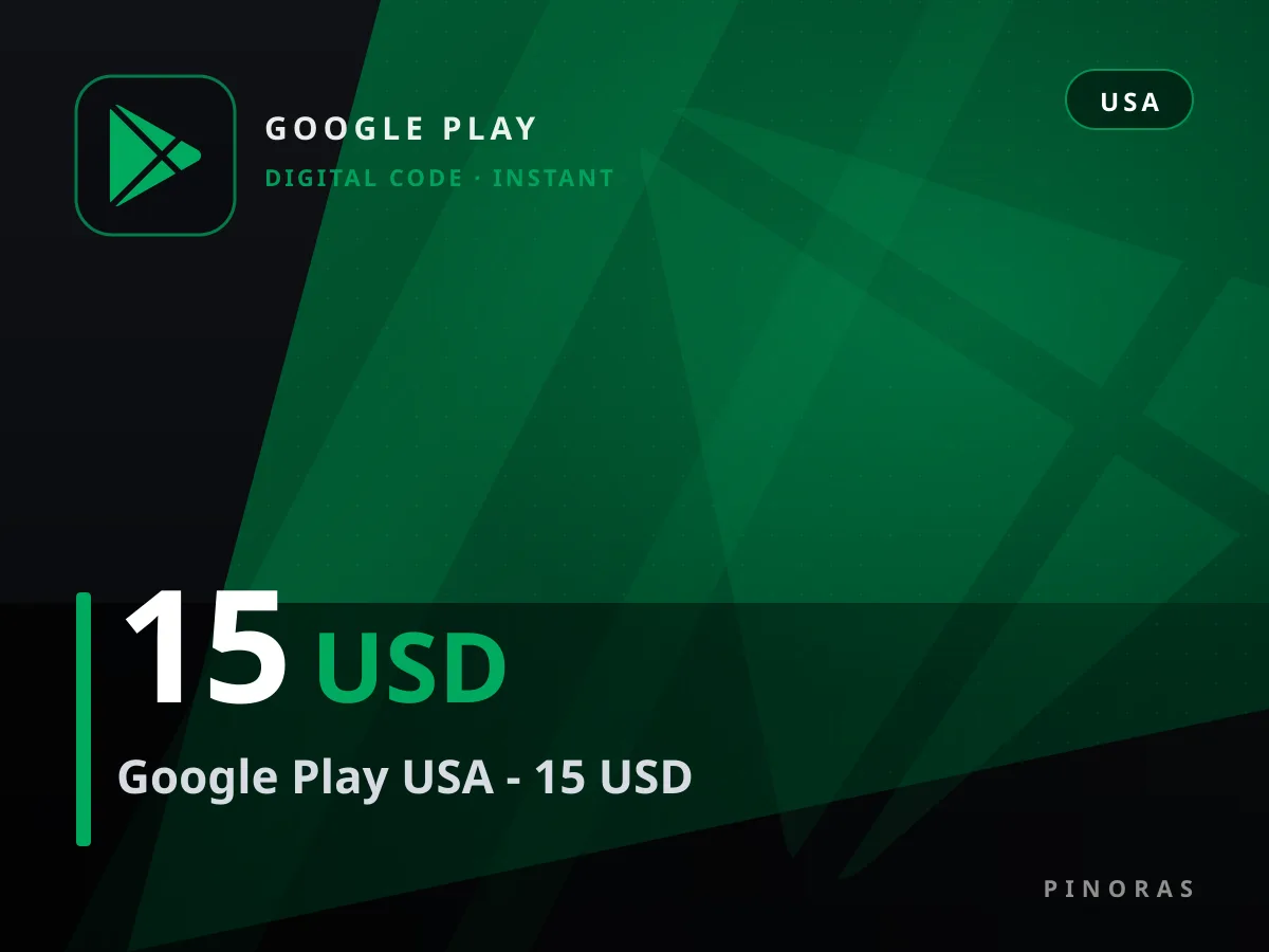 Google Play USA - 15 USD — Pinoras
