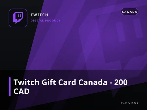 Twitch Gift Card Canada - 200 CAD