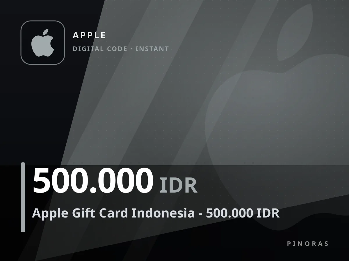 Apple Gift Card Indonesia - 500.000 IDR — Pinoras