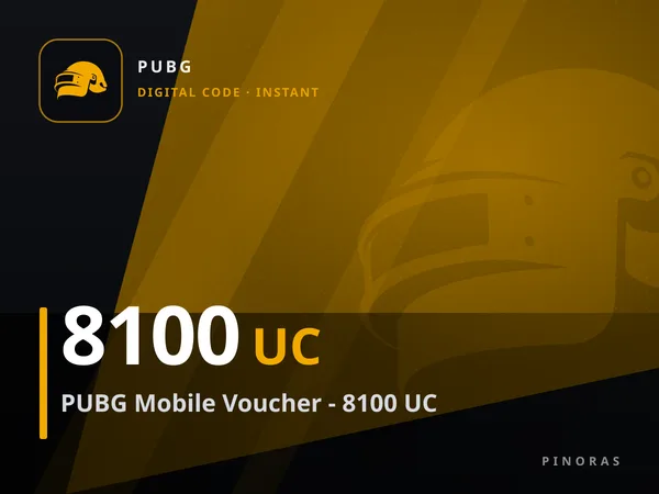 PUBG Mobile Voucher - 8100 UC
