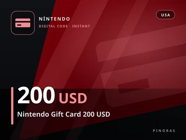 Nintendo Gift Card 200 USD