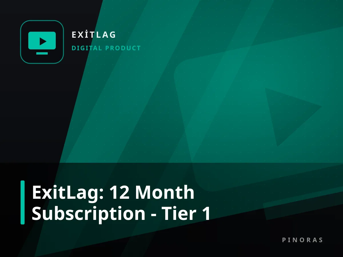 ExitLag: 12 Month Subscription - Tier 1 — Pinoras
