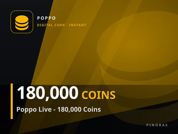 Poppo Live - 180,000 Coins