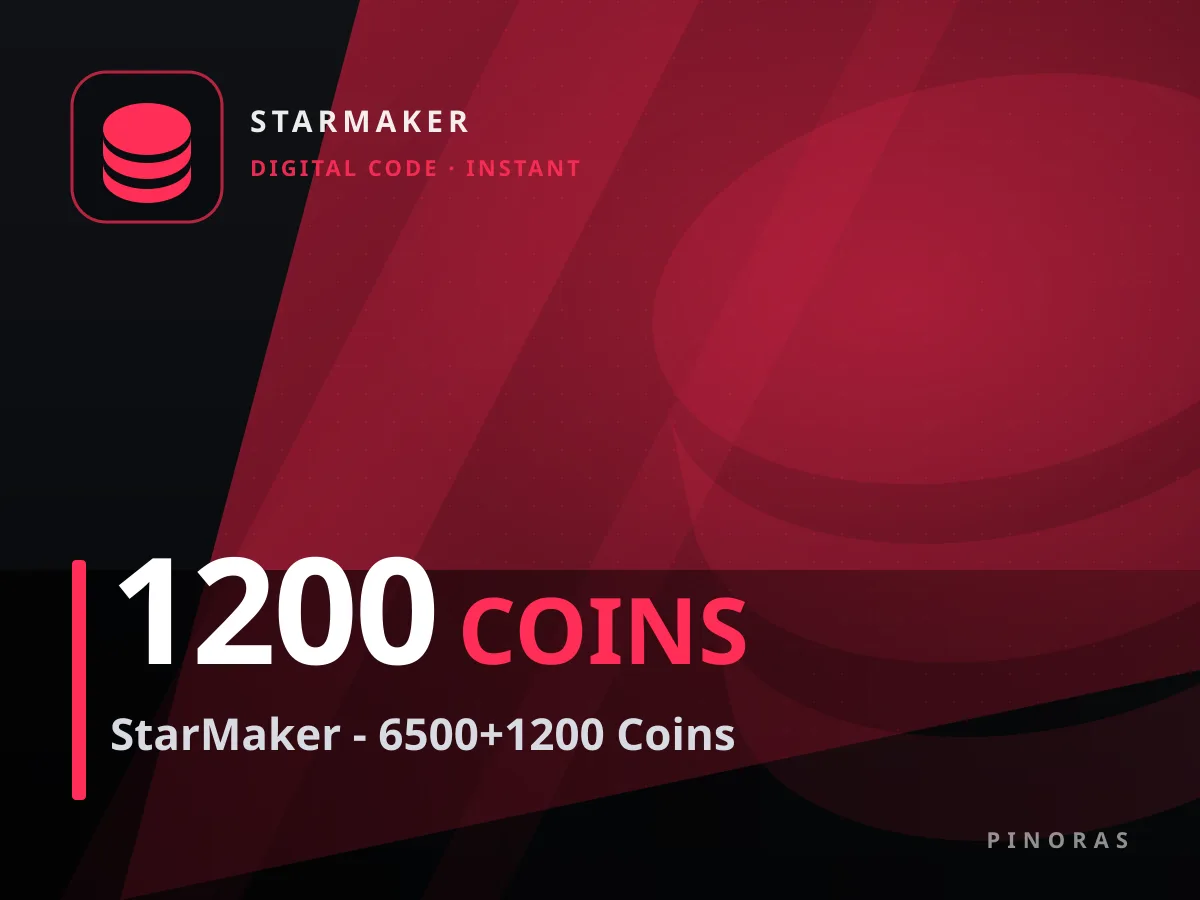 StarMaker - 6500+1200 Coins — Pinoras