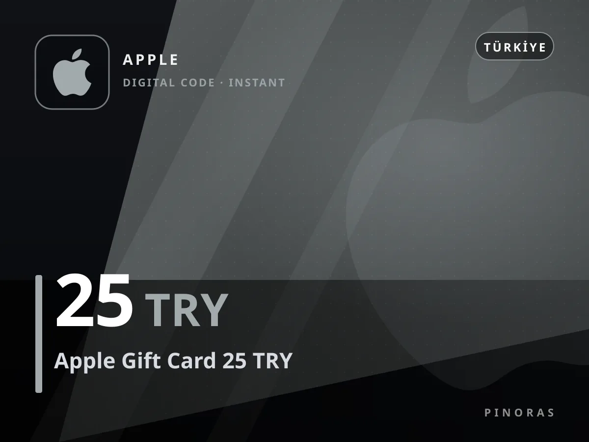 Apple Gift Card 25 TRY — Pinoras