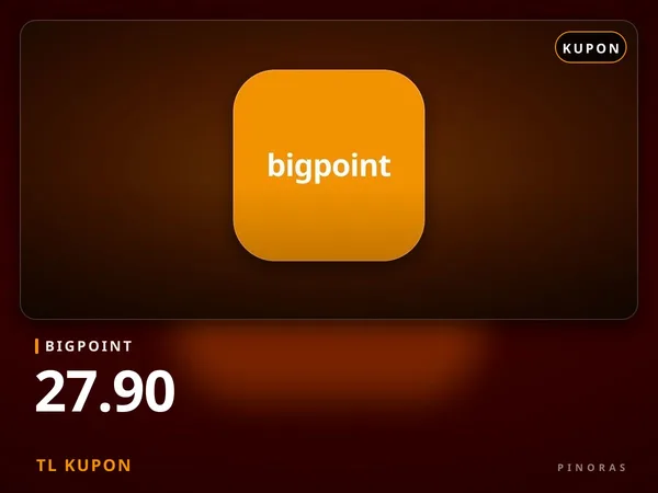 Bigpoint 27.90 TL Kupon