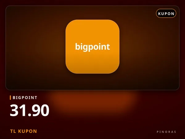 Bigpoint 31.90 TL Kupon