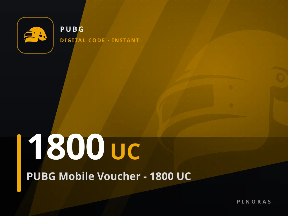 PUBG Mobile Voucher - 1800 UC — Pinoras