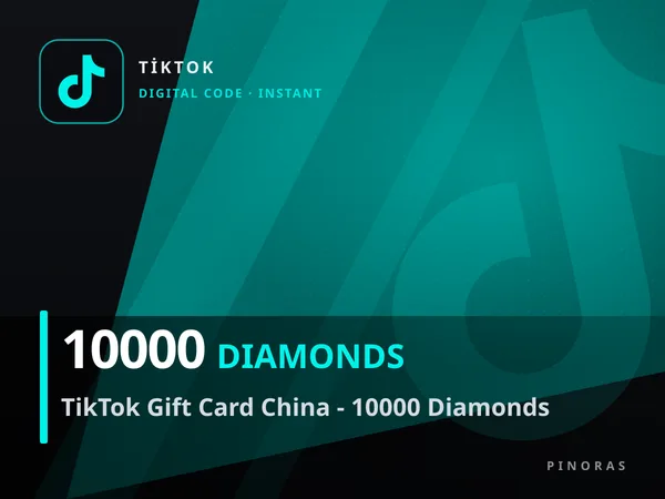 TikTok Gift Card China - 10000 Diamonds