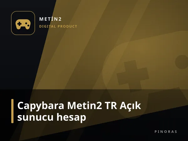 Capybara Metin2 TR Açık sunucu hesap
