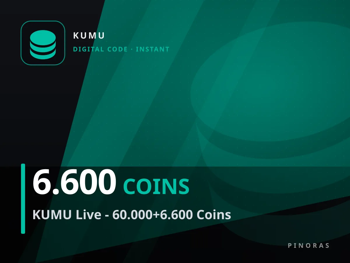 KUMU Live - 60.000+6.600 Coins — Pinoras