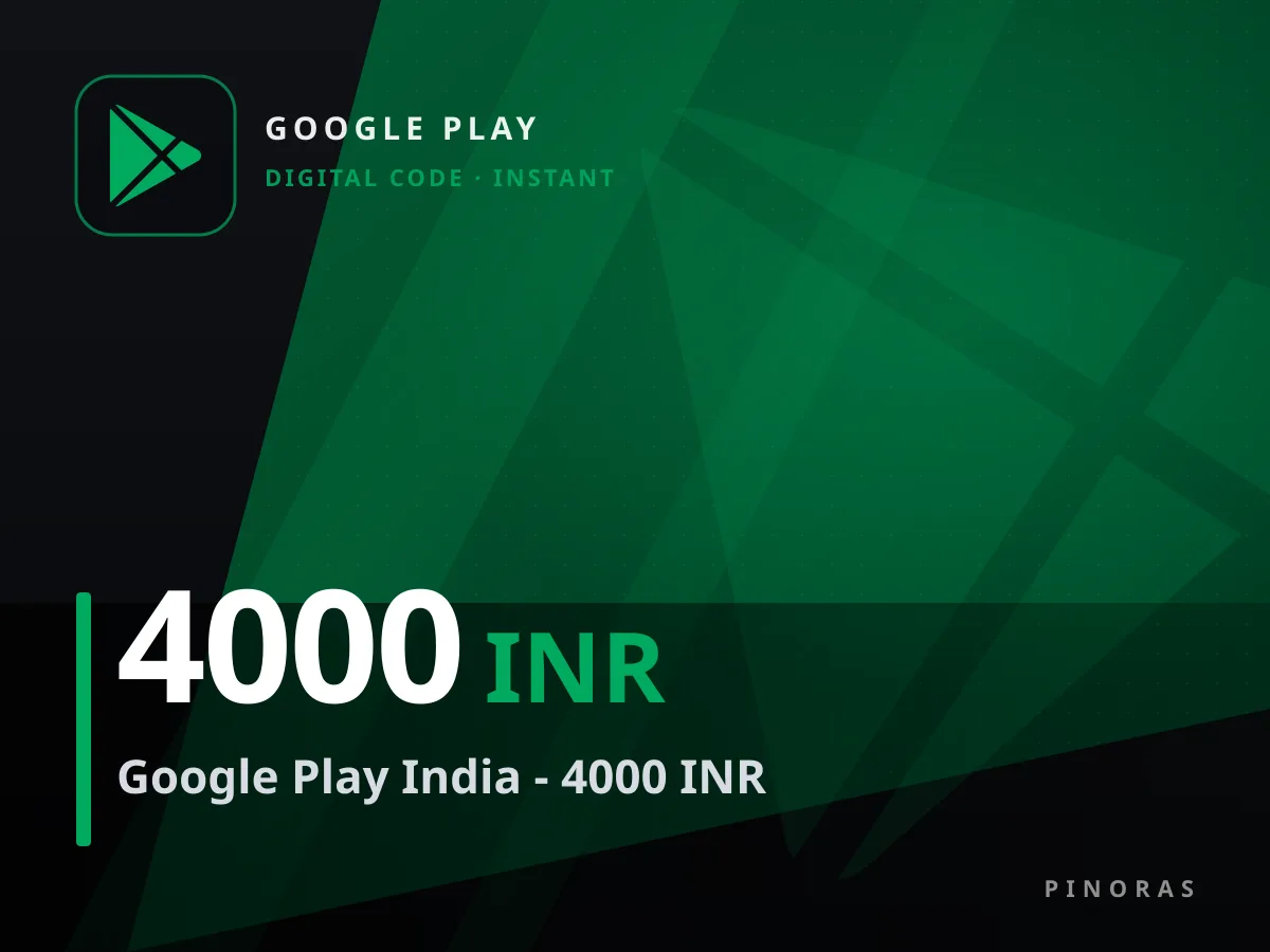 Google Play India - 4000 INR — Pinoras