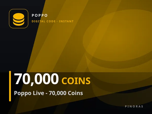 Poppo Live - 70,000 Coins