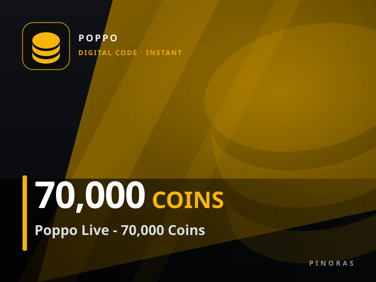 Poppo Live - 70,000 Coins — Pinoras