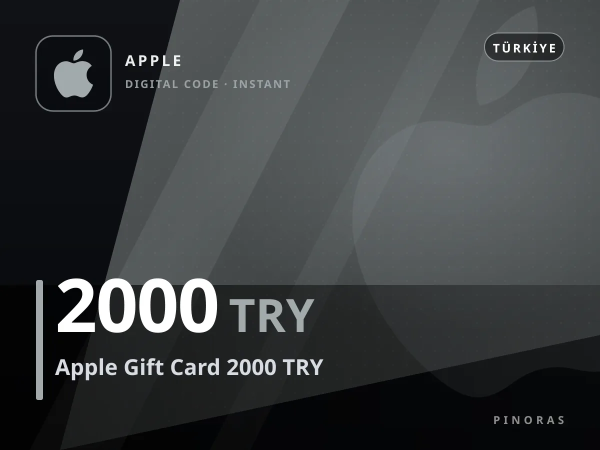Apple Gift Card 2000 TRY — Pinoras