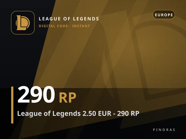 League of Legends 2.50 EUR - 290 RP