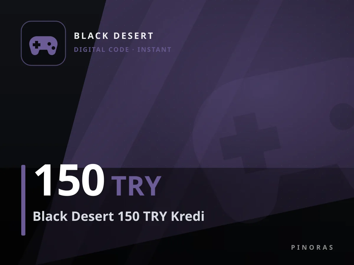 Black Desert 150 TRY Kredi — Pinoras