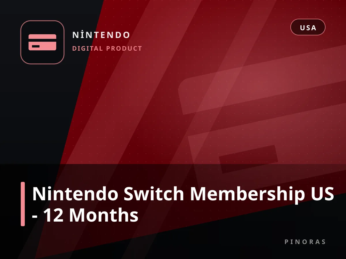 Nintendo Switch Membership US - 12 Months — Pinoras