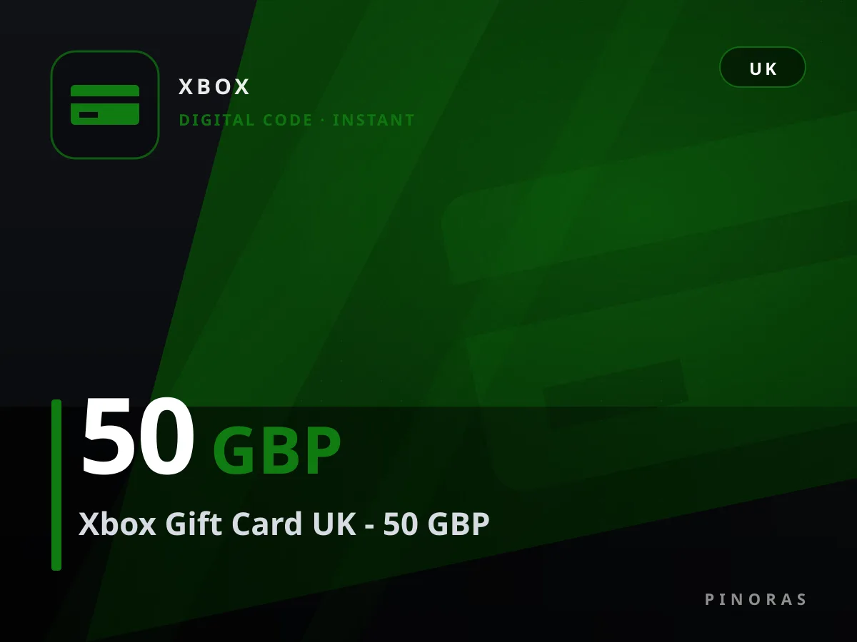 Xbox Gift Card UK - 50 GBP — Pinoras