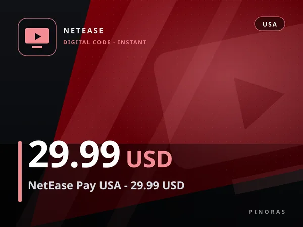 NetEase Pay USA - 29.99 USD