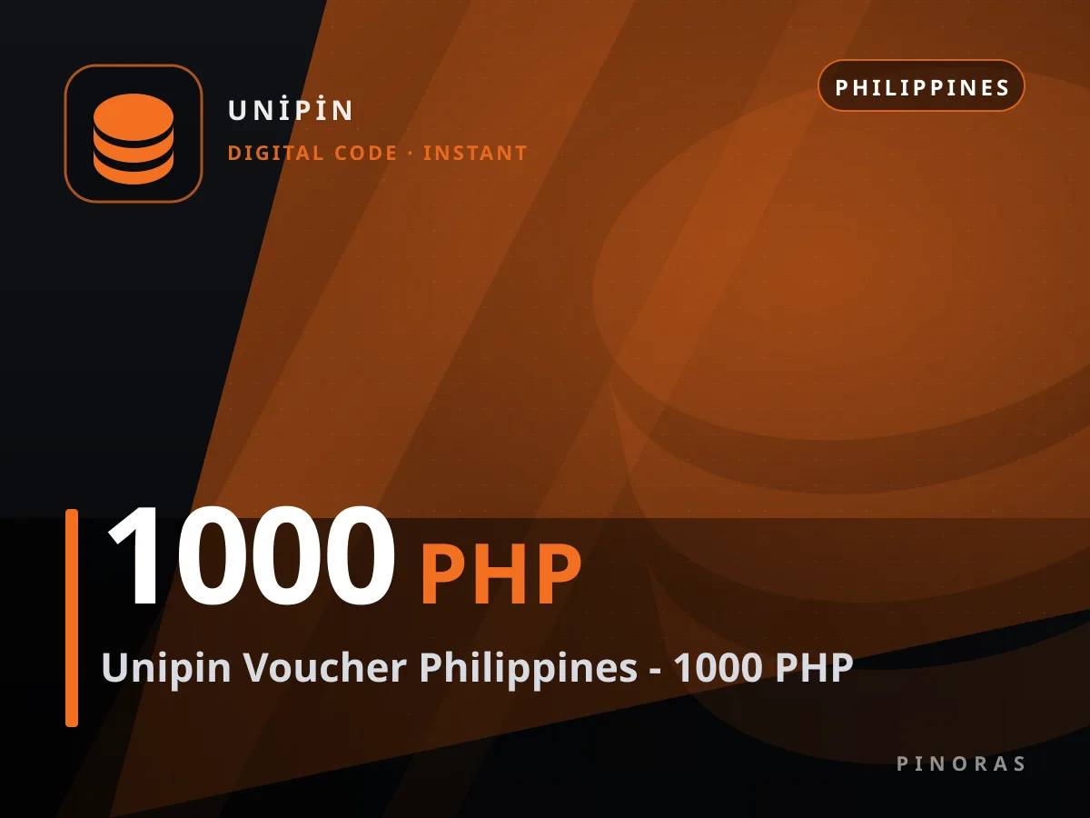 Unipin Voucher Philippines - 1000 PHP — Pinoras