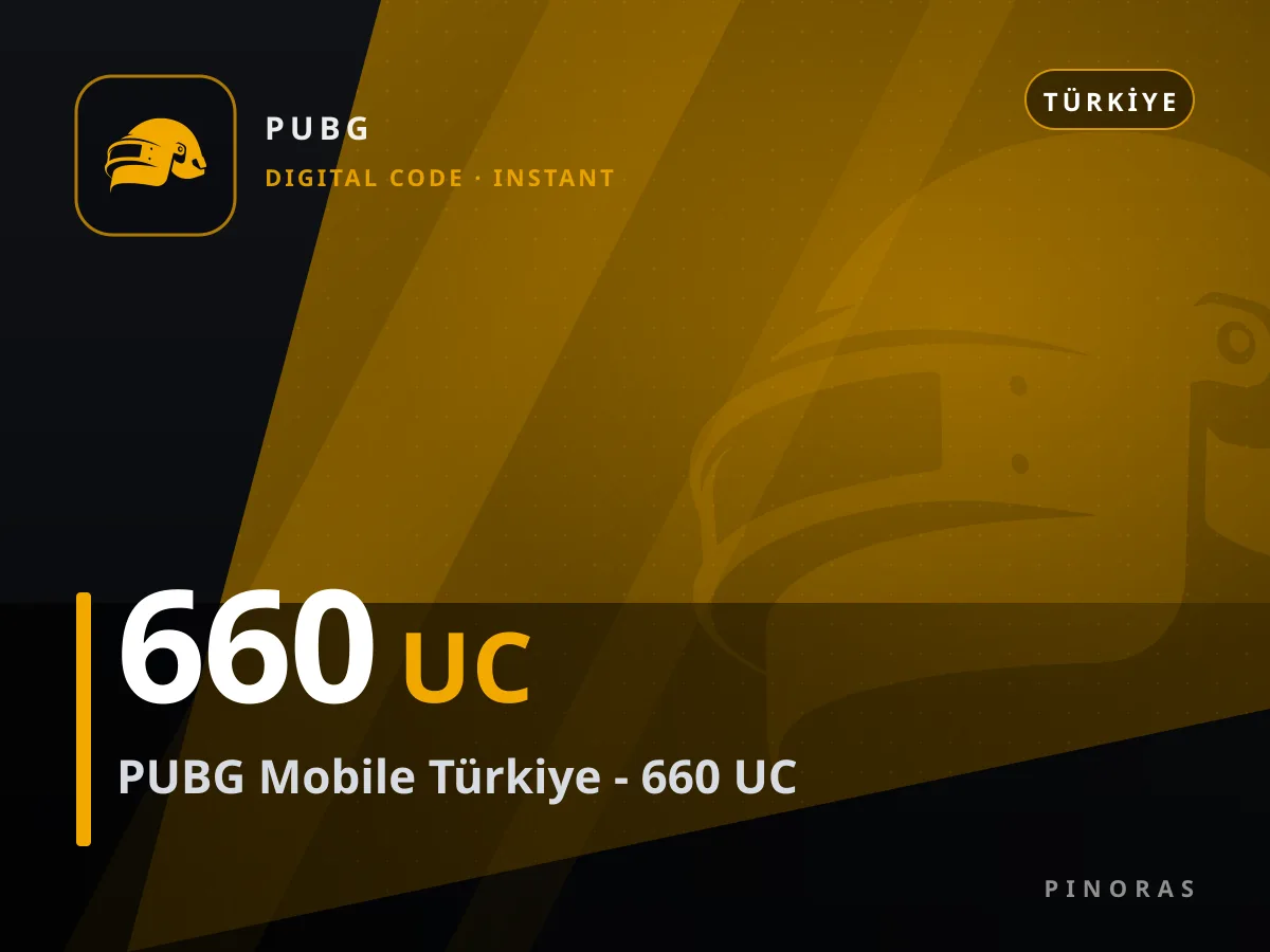 PUBG Mobile Türkiye - 660 UC — Pinoras