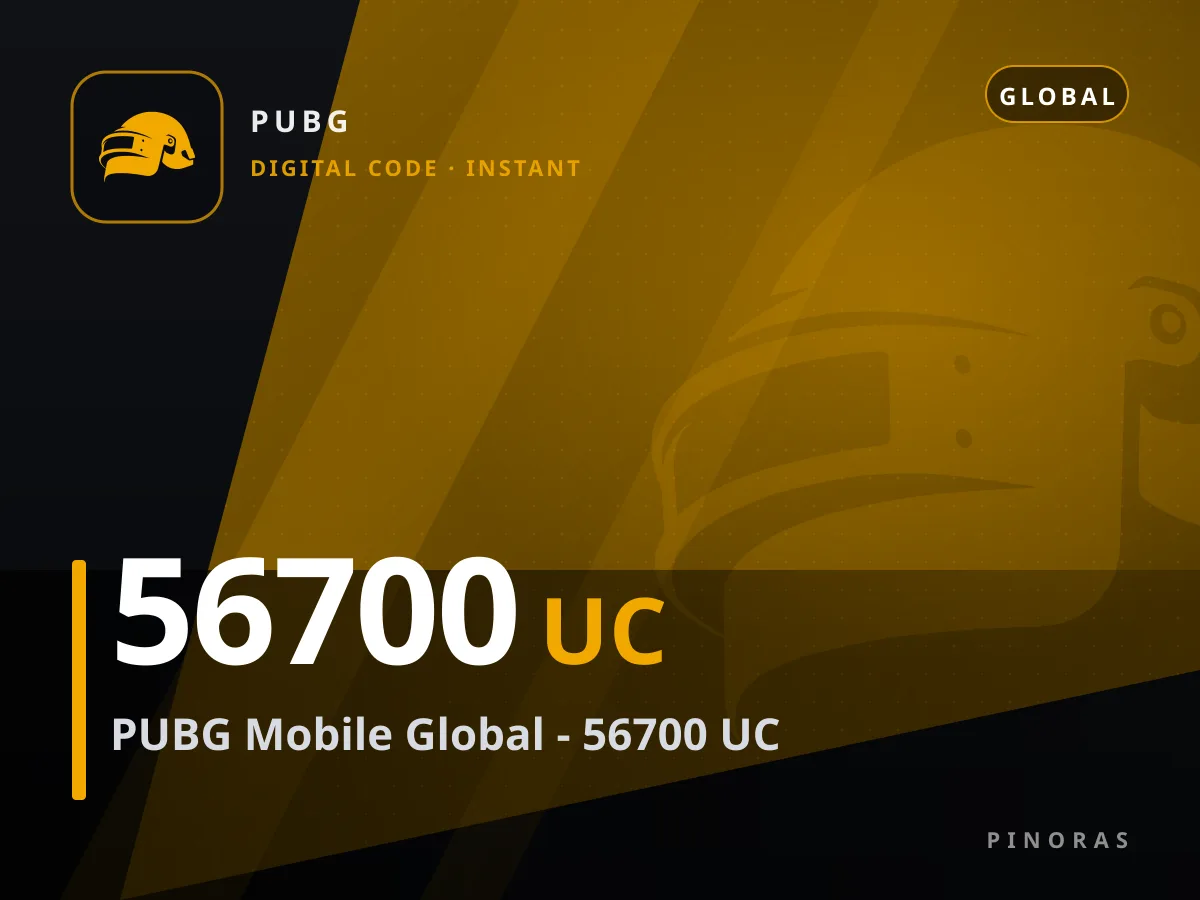 PUBG Mobile Global - 56700 UC — Pinoras