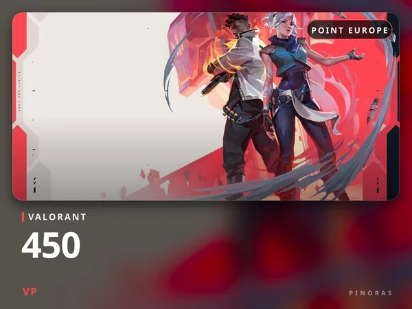 Valorant 5 EUR - 450 VP
