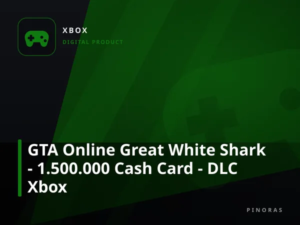 GTA Online Great White Shark - 1.500.000 Cash Card - DLC Xbox
