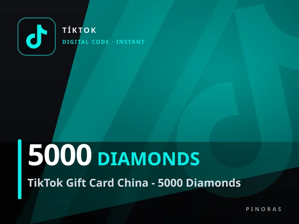 TikTok Gift Card China - 5000 Diamonds