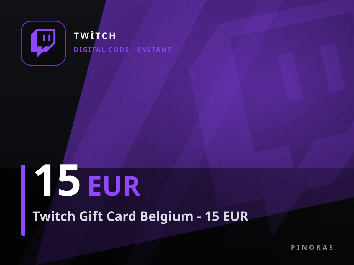 Twitch Gift Card Belgium - 15 EUR — Pinoras