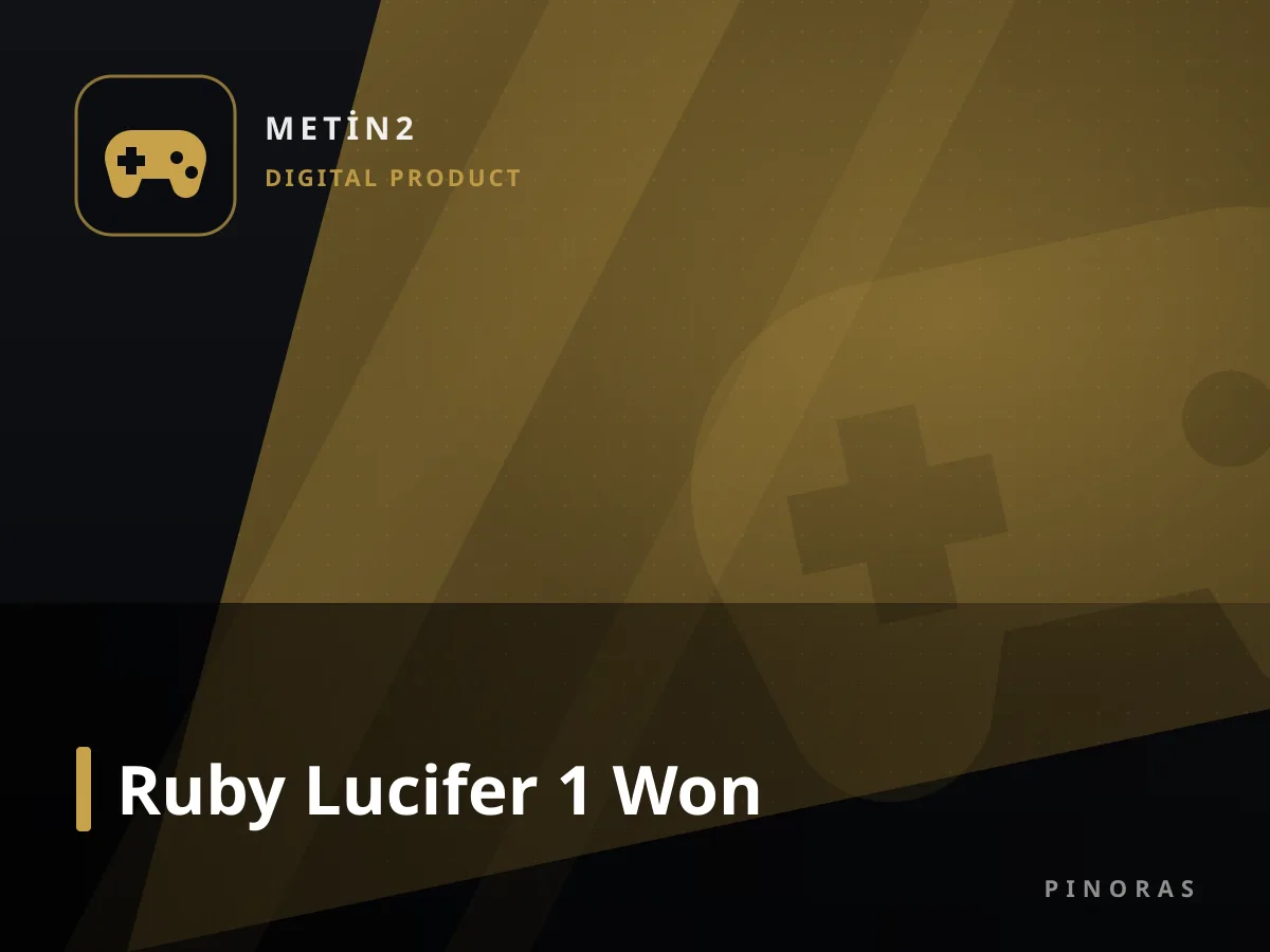 Ruby Lucifer 1 Won — Pinoras