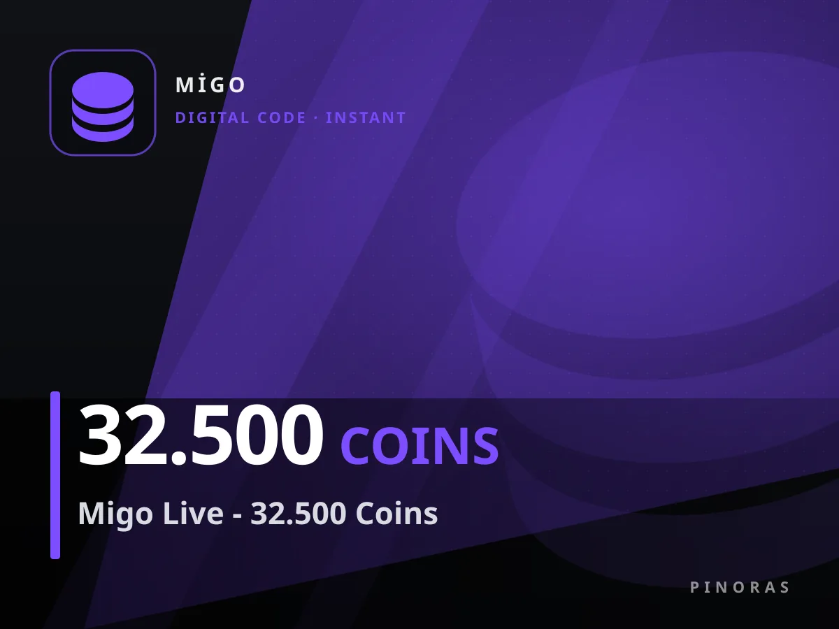 Migo Live - 32.500 Coins — Pinoras