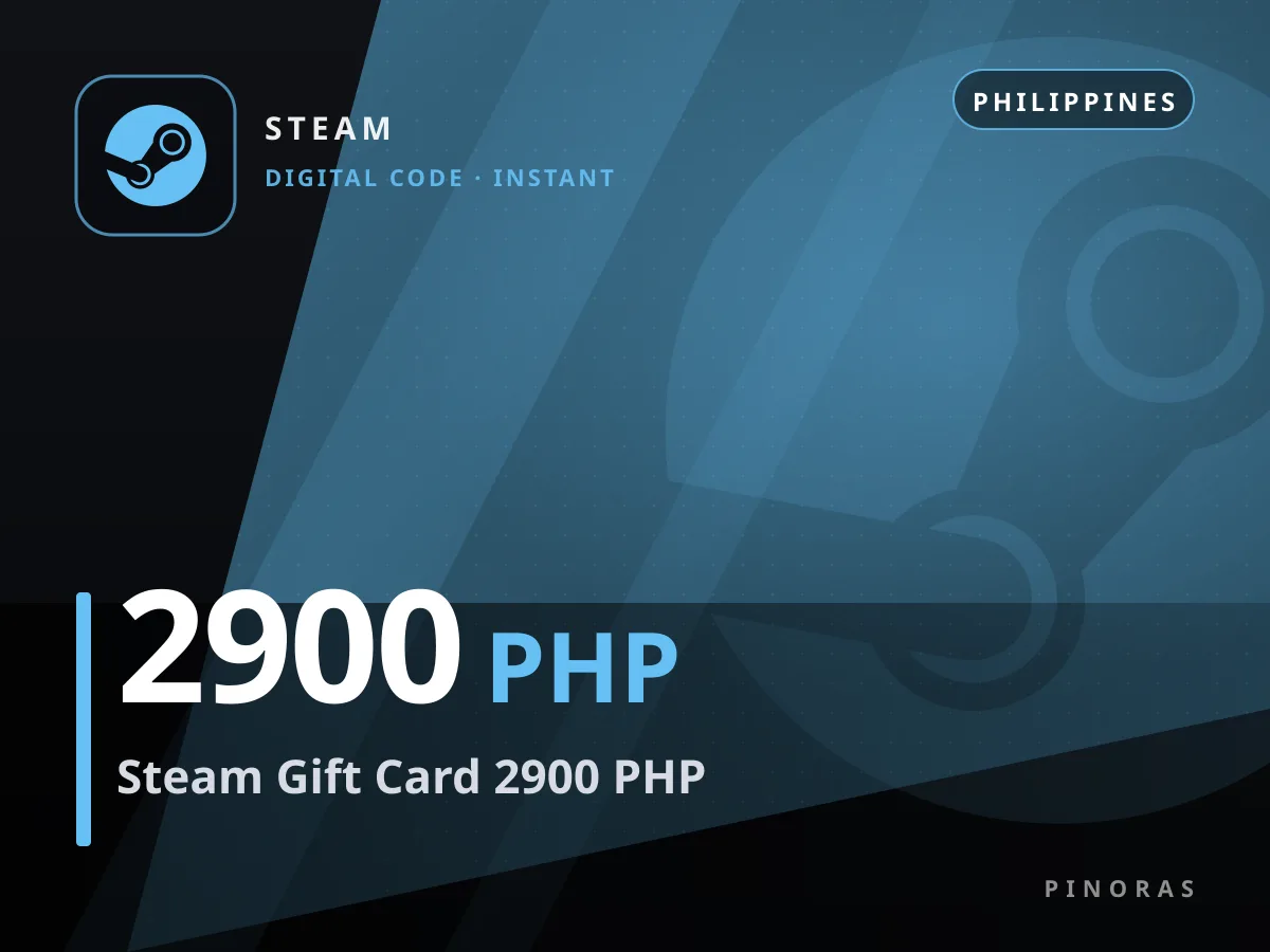 Steam Gift Card 2900 PHP — Pinoras