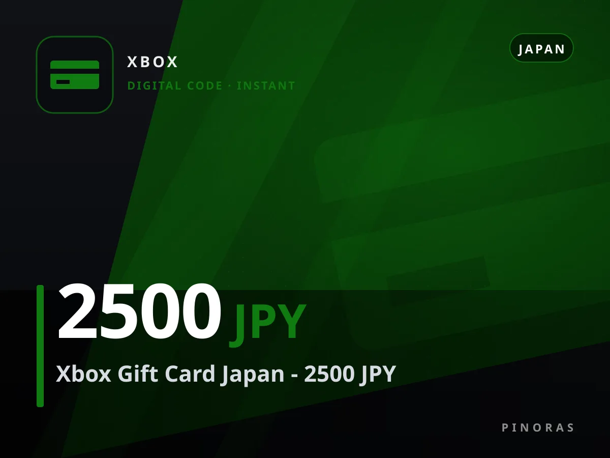 Xbox Gift Card Japan - 2500 JPY — Pinoras