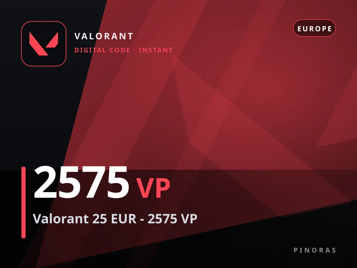 Valorant 25 EUR - 2575 VP — Pinoras