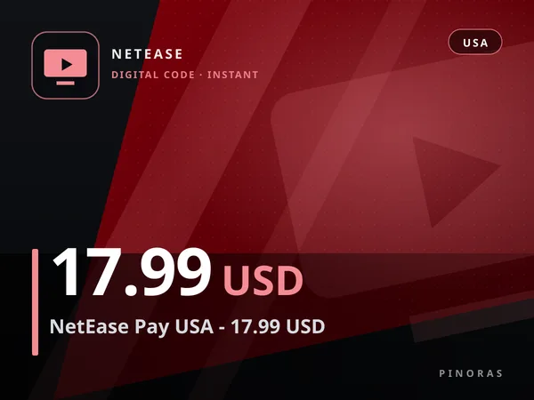 NetEase Pay USA - 17.99 USD