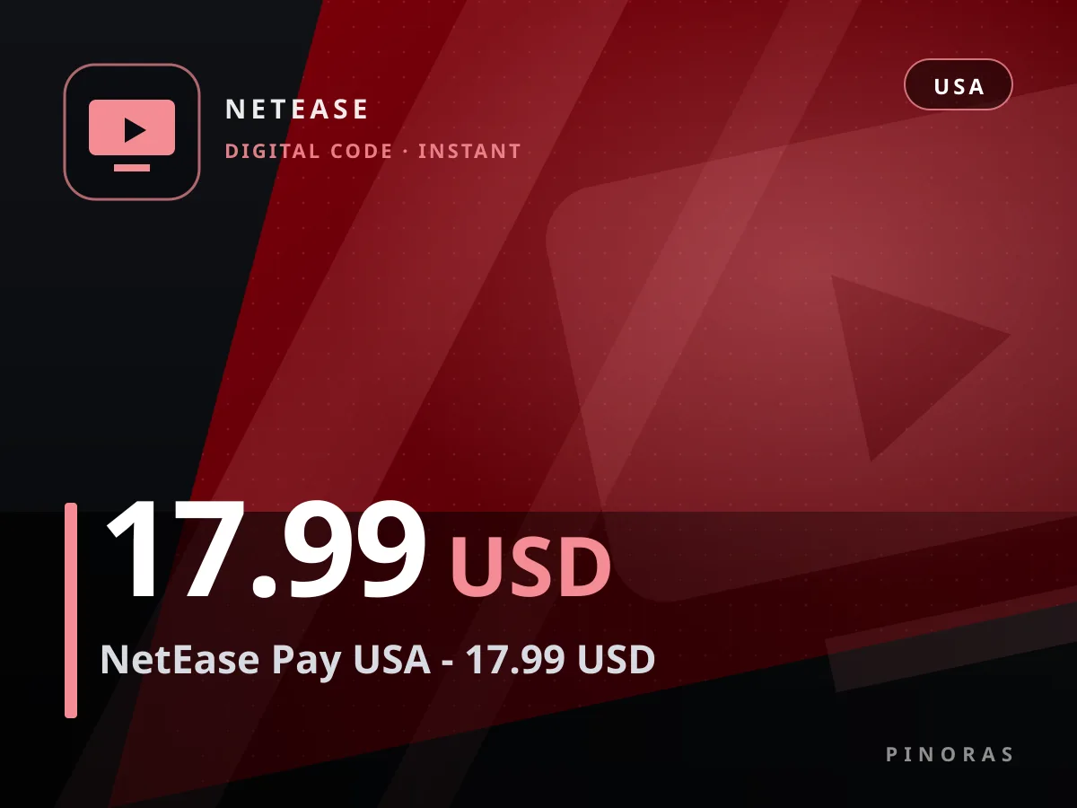 NetEase Pay USA - 17.99 USD — Pinoras