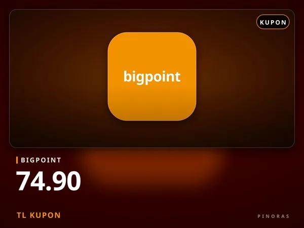Bigpoint 74.90 TL Kupon