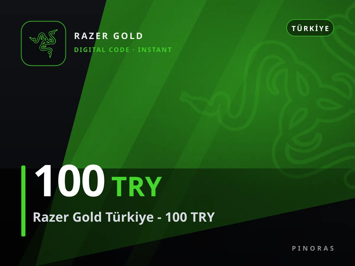 Razer Gold Türkiye - 100 TRY — Pinoras
