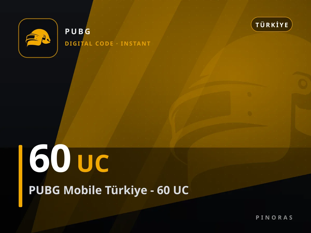 PUBG Mobile Türkiye - 60 UC — Pinoras