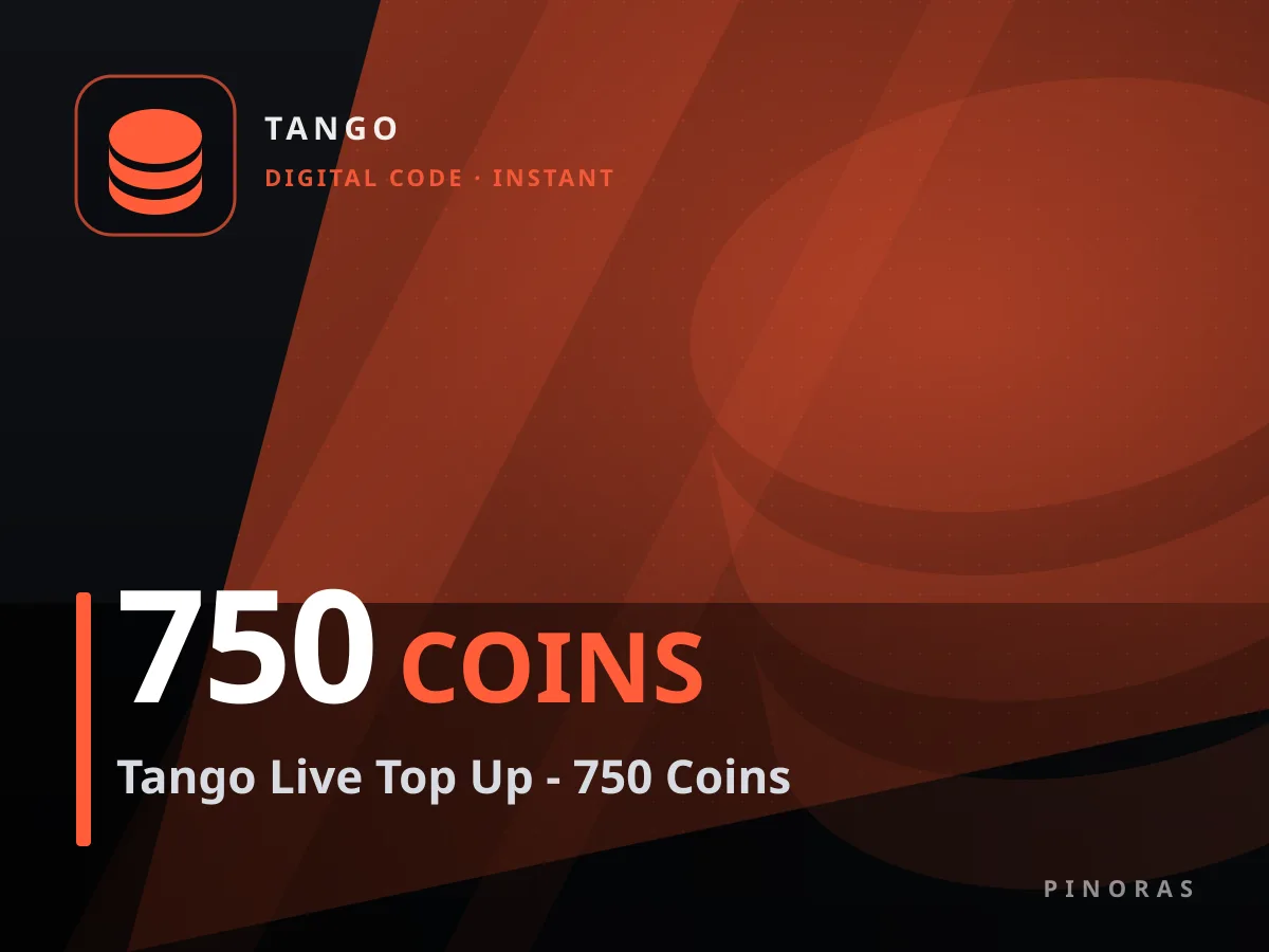 Tango Live Top Up - 750 Coins — Pinoras