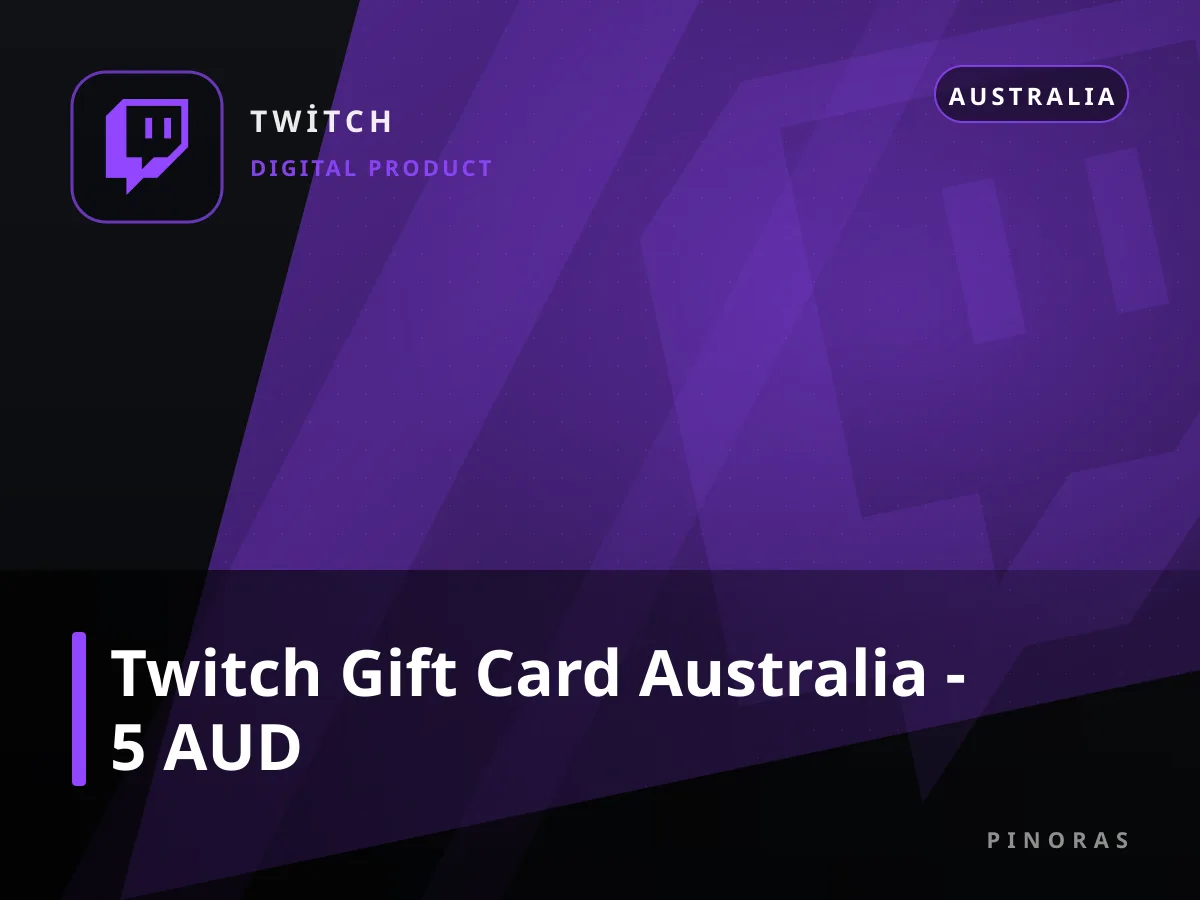 Twitch Gift Card Australia - 5 AUD — Pinoras