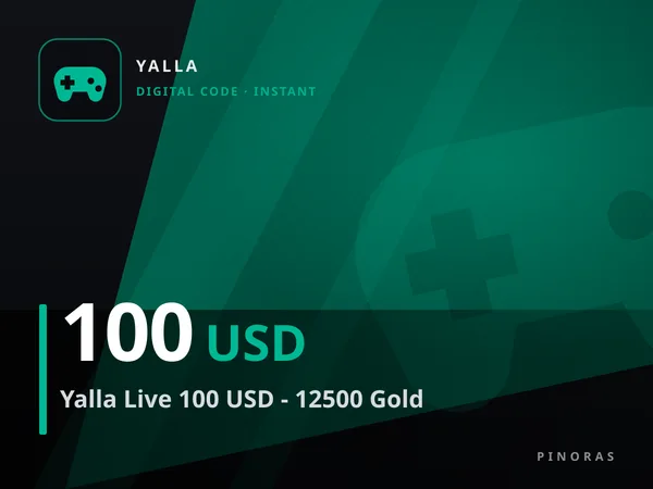 Yalla Live 100 USD - 12500 Gold
