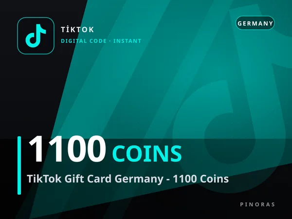 TikTok Gift Card Germany - 1100 Coins