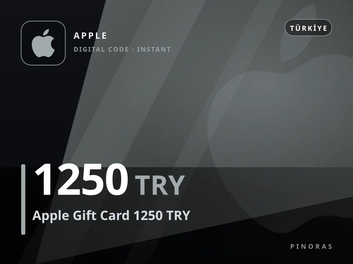 Apple Gift Card 1250 TRY — Pinoras