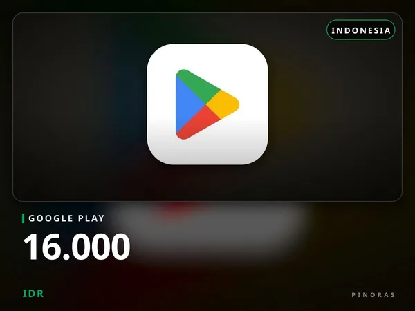 Google Play Indonesia - 16.000 IDR