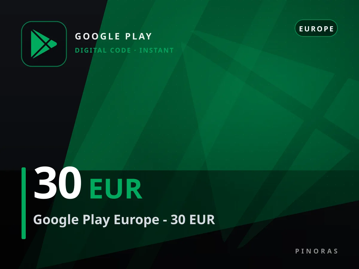 Google Play Europe - 30 EUR — Pinoras