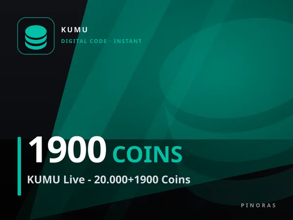 KUMU Live - 20.000+1900 Coins