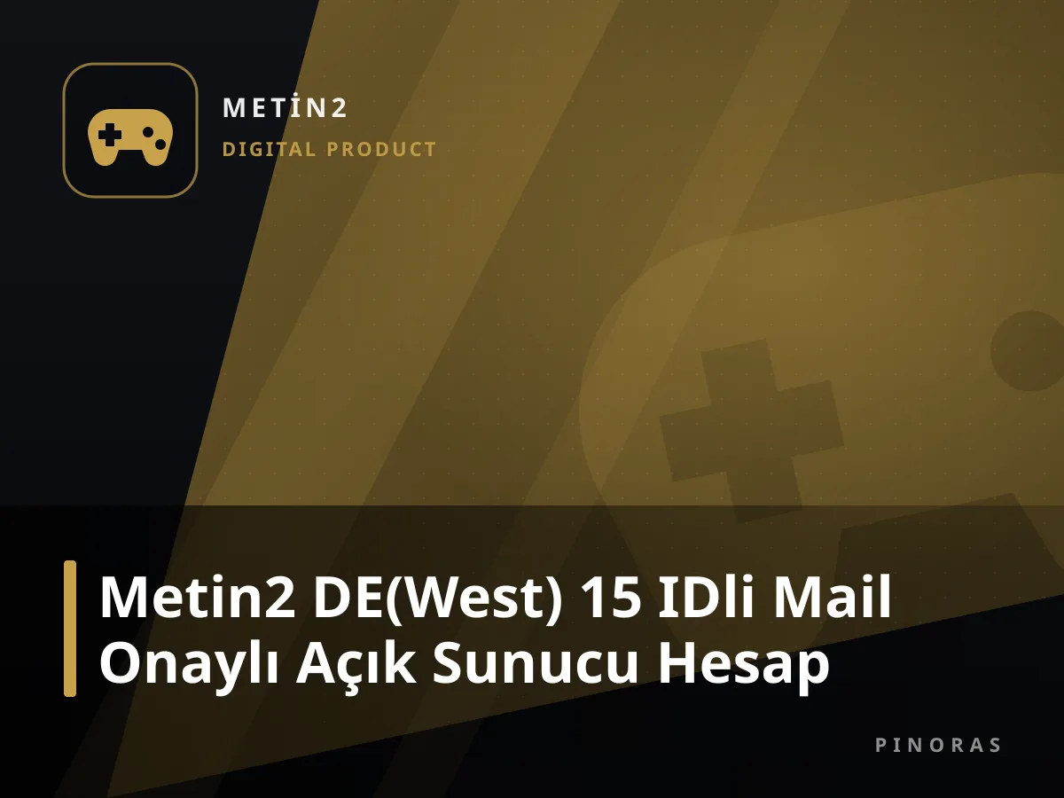 Metin2 DE(West) 15 IDli Mail Onaylı Açık Sunucu Hesap — Pinoras